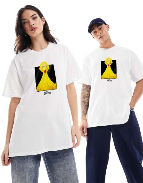 PRNT Big bird photo t-shirt in white - view 1