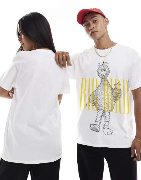PRNT Big bird sketch t-shirt in white - view 1