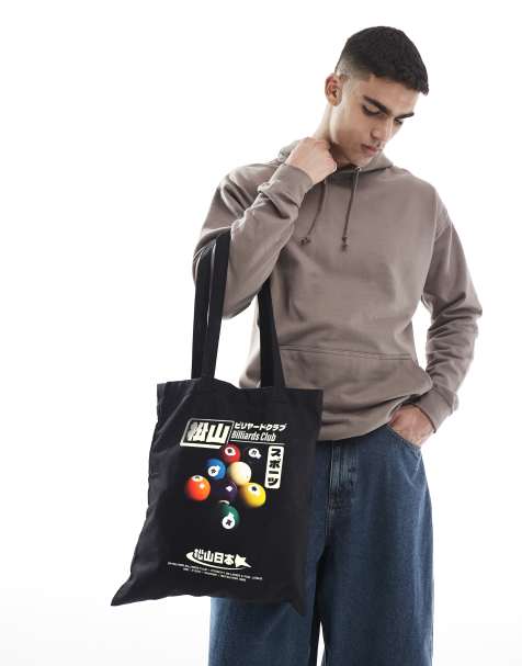 PRNT Billiards club tote bag in black - view 1