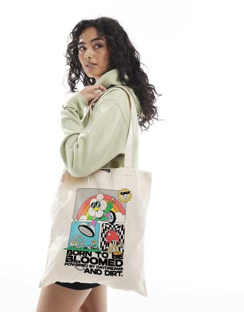 PRNT Bloomed tote in natural - view 1
