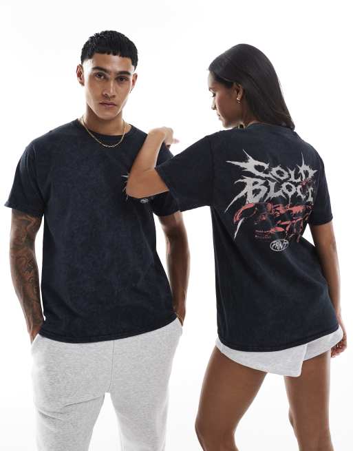 PRNT Cold blood relaxed t-shirt in snow wash, 3 of 4