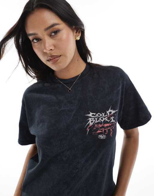 PRNT Cold blood relaxed t-shirt in snow wash, 4 of 4