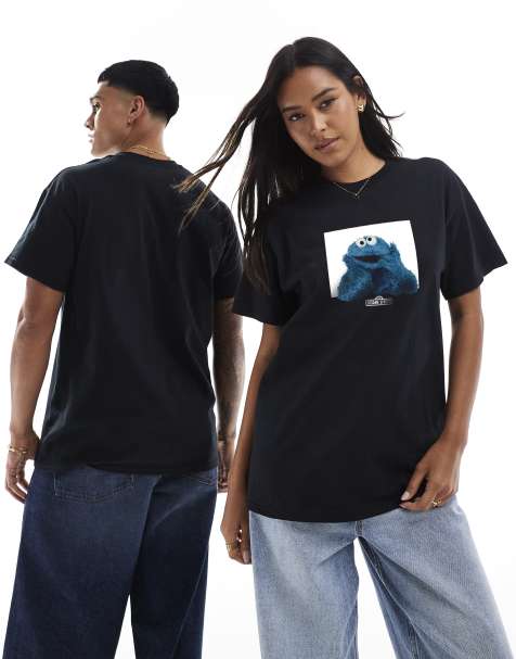 PRNT Cookie monster photo t-shirt in black - view 1