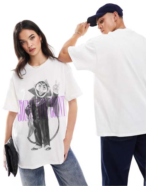 PRNT Count von count sketch t-shirt in white - view 1