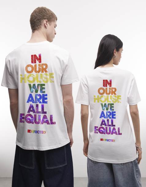 Prnt - Defected Records - in our house - supporting just like us for pride 2026 t-shirt in white  - view 1