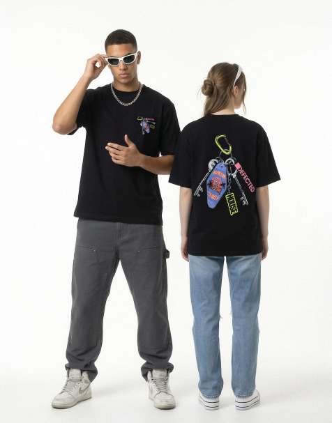 Prnt - Defected Records - keyring t-shirt in black - view 1
