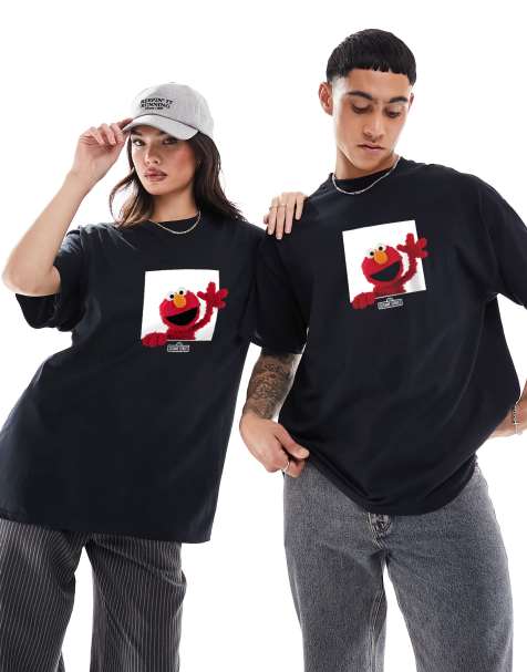 PRNT Elmo photo t-shirt in black - view 1