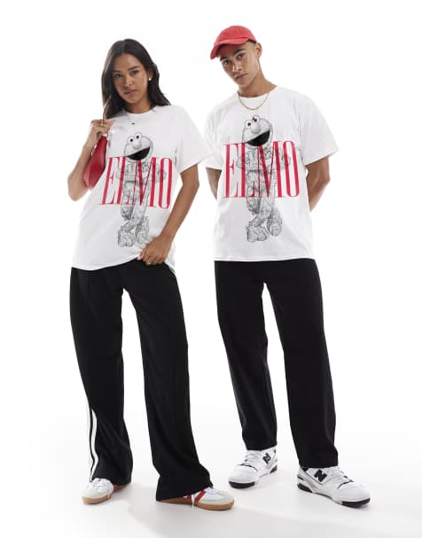 PRNT Elmo sketch t-shirt in white - view 1