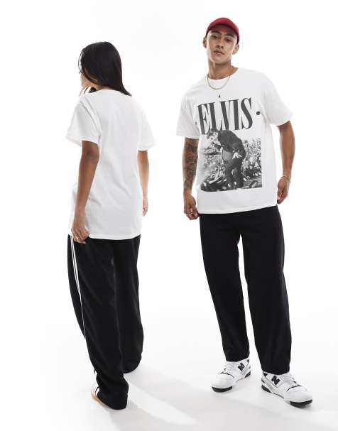 PRNT Elvis oversized t-shirt in white