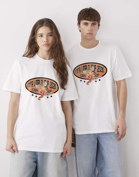PRNT Fifa world cup mascot canada  relaxed fit t-shirt in white