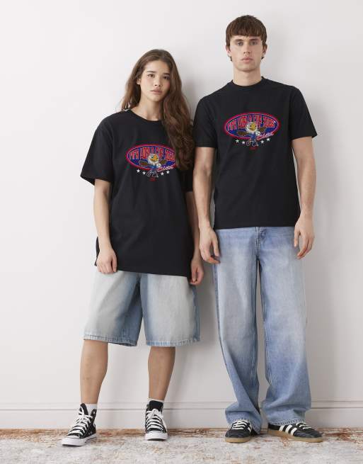 PRNT Fifa world cup mascot usa relaxed fit t-shirt in black, 3 of 4