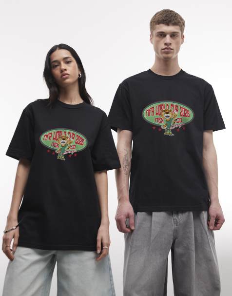 PRNT Fifa world cup mexico mascot relaxed fit t-shirt in black