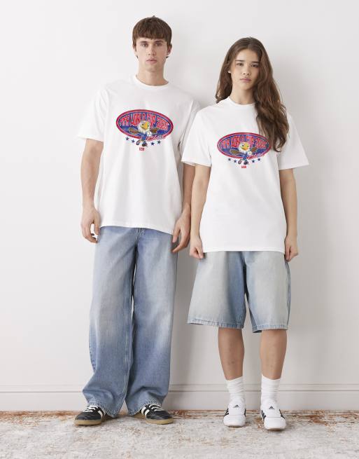 PRNT Fifa world cup usa mascot relaxed fit t-shirt in white, 3 of 4