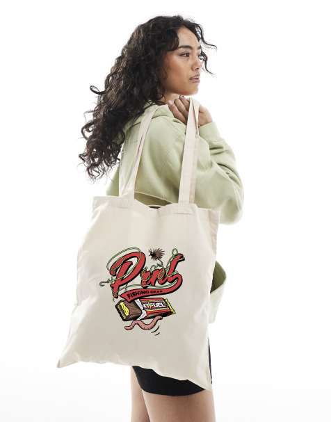 PRNT Fishing tote - small tote bag in natural - view 1