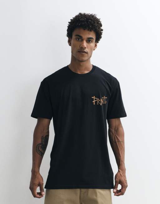 PRNT For the afterlife relaxed t-shirt in black, 4 of 4