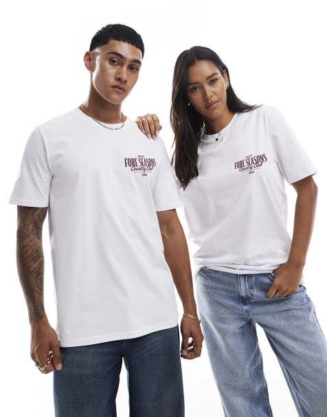 PRNT Fore seasons relaxed t-shirt in white