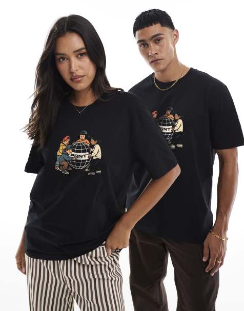 PRNT Globe t-shirt in black - view 1