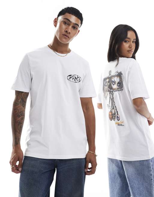 PRNT Hollow creek relaxed t-shirt in white, 4 of 4