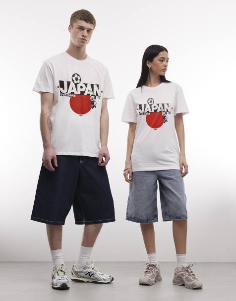 PRNT Japan football mascot graphic relaxed fit t-shirt in white - view 1