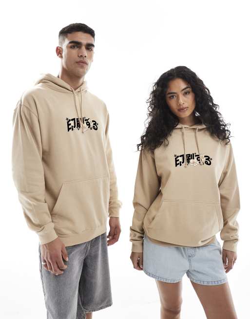 PRNT Japanese vase relaxed hoody in sand, 2 of 4