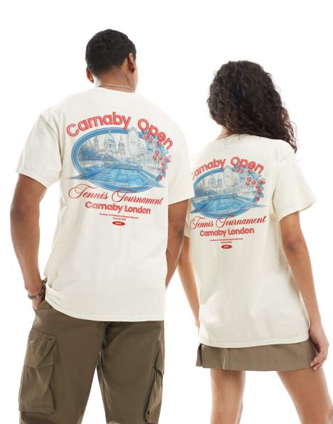 PRNT Prnt carnaby open t-shirt in ecru overdye in ecru overdye - view 1