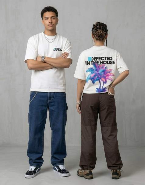 PRNT Prnt - defected records in the house t-shirt in white - view 1