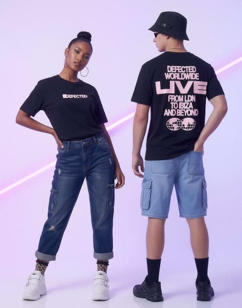 Prnt - Defected Records - worldwide live t-shirt in black 