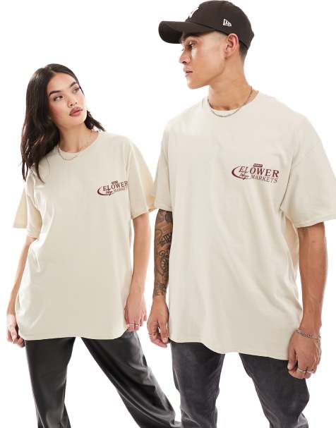 PRNT Prnt prnt flower market t-shirt in sand in sand - view 1