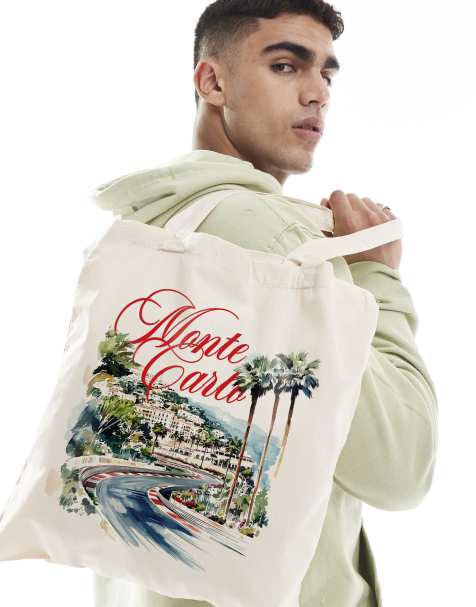 PRNT Race track tote bag in natural - view 1