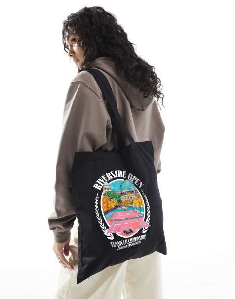 PRNT Riverside open tote bag in black - view 1