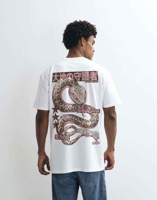 PRNT Shingawa relaxed t-shirt in white, 2 of 4