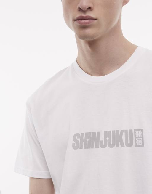 PRNT Shinjuku limited relaxed t-shirt in white, 2 of 4