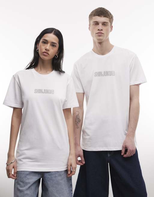 PRNT Shinjuku limited relaxed t-shirt in white, 3 of 4