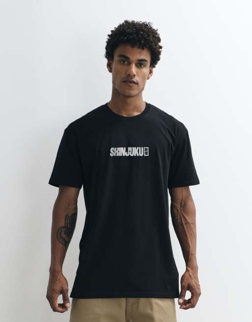 PRNT Shinjuku relaxed t-shirt in black, 2 of 4