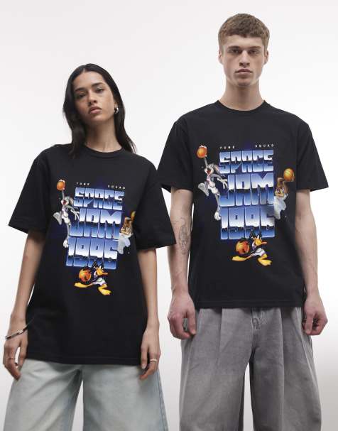PRNT Space jam 1996 relaxed t-shirt in black - view 1
