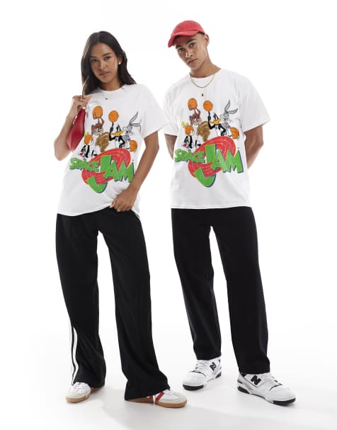 PRNT Space jam group t-shirt in white - view 1
