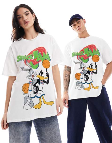 PRNT Space jam t-shirt in white  - view 1