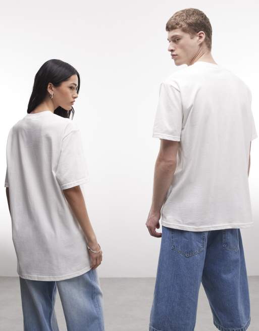 PRNT Space jam varsity relaxed t-shirt in white, 4 of 4