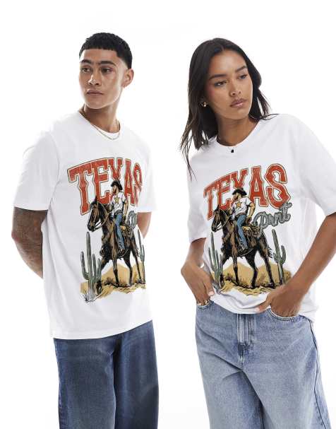 PRNT texas t-shirt in white   - view 1