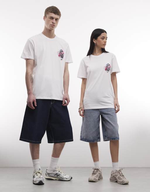 PRNT Tokyo snake relaxed t-shirt in white, 3 of 4