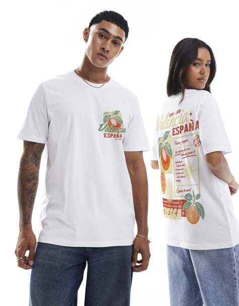 PRNT valencia espana t-shirt in white - view 1