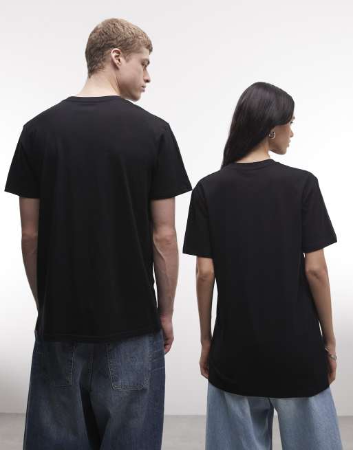 PRNT Vampire bat relaxed t-shirt in black, 4 of 4