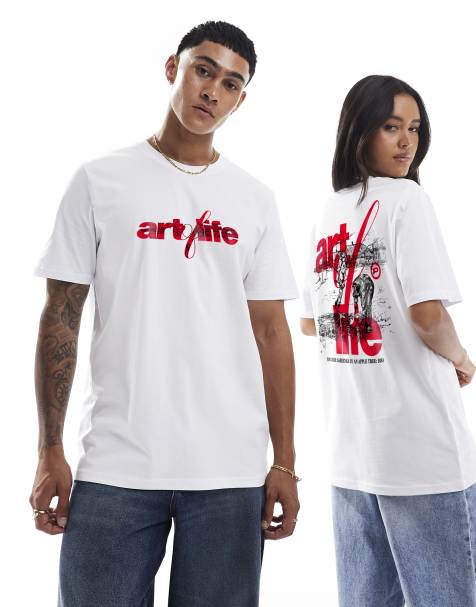 PRNT Van gogh gardener t-shirt in white - view 1