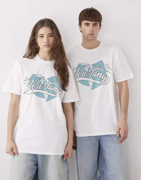 PRNT x Wu-Tang Clan bricks relaxed fit t-shirt in white - WHITE