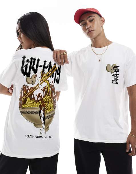 PRNT x Wu-Tang Clan noodles relaxed fit t-shirt in white - WHITE