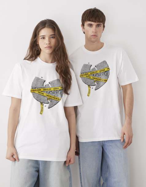 PRNT x Wu-Tang Clan sign relaxed fit t-shirt in white - WHITE