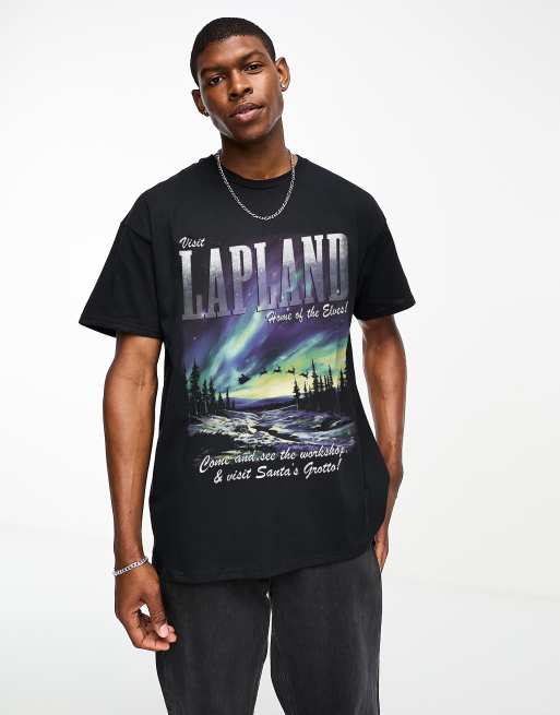 PRNT x ASOS Lapland t shirt in black
