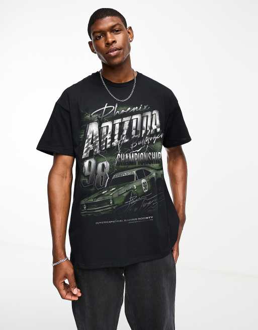PRNT x ASOS Phoenix bulldozer t shirt in black