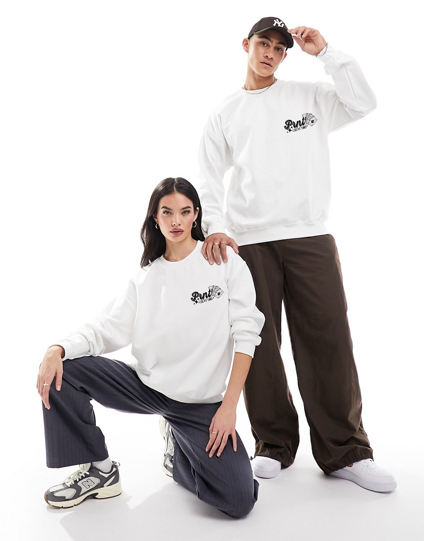PRNT x ASOS Prnt studio sweatshirt in white