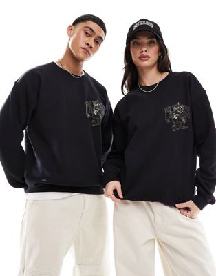PRNT x ASOS unisex Havana sweatshirt in black - BLACK - ASOS Price Checker